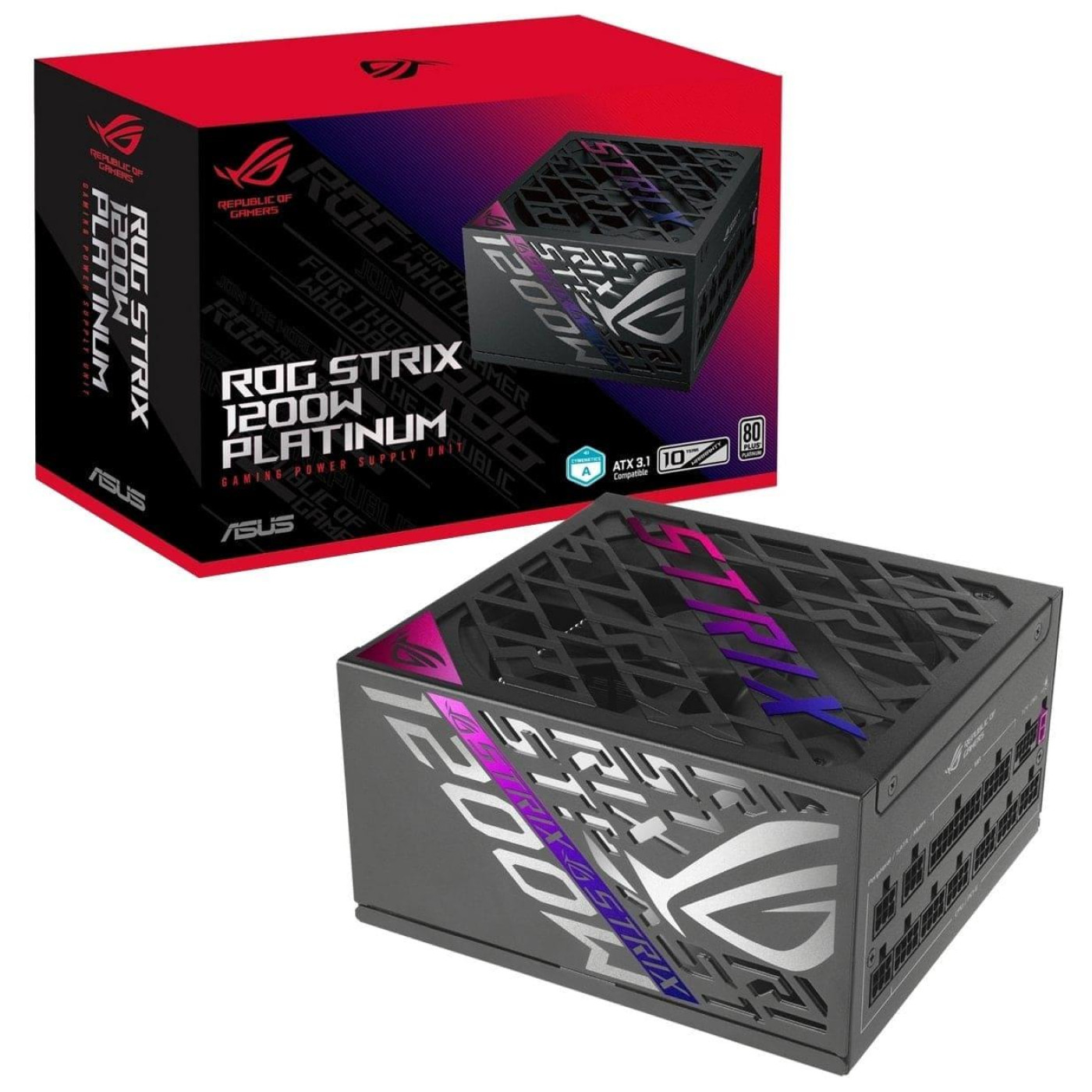 Блок живлення ASUS ROG Strix 1200W 80+ Platinum (90YE00W6-B0NA00) Black