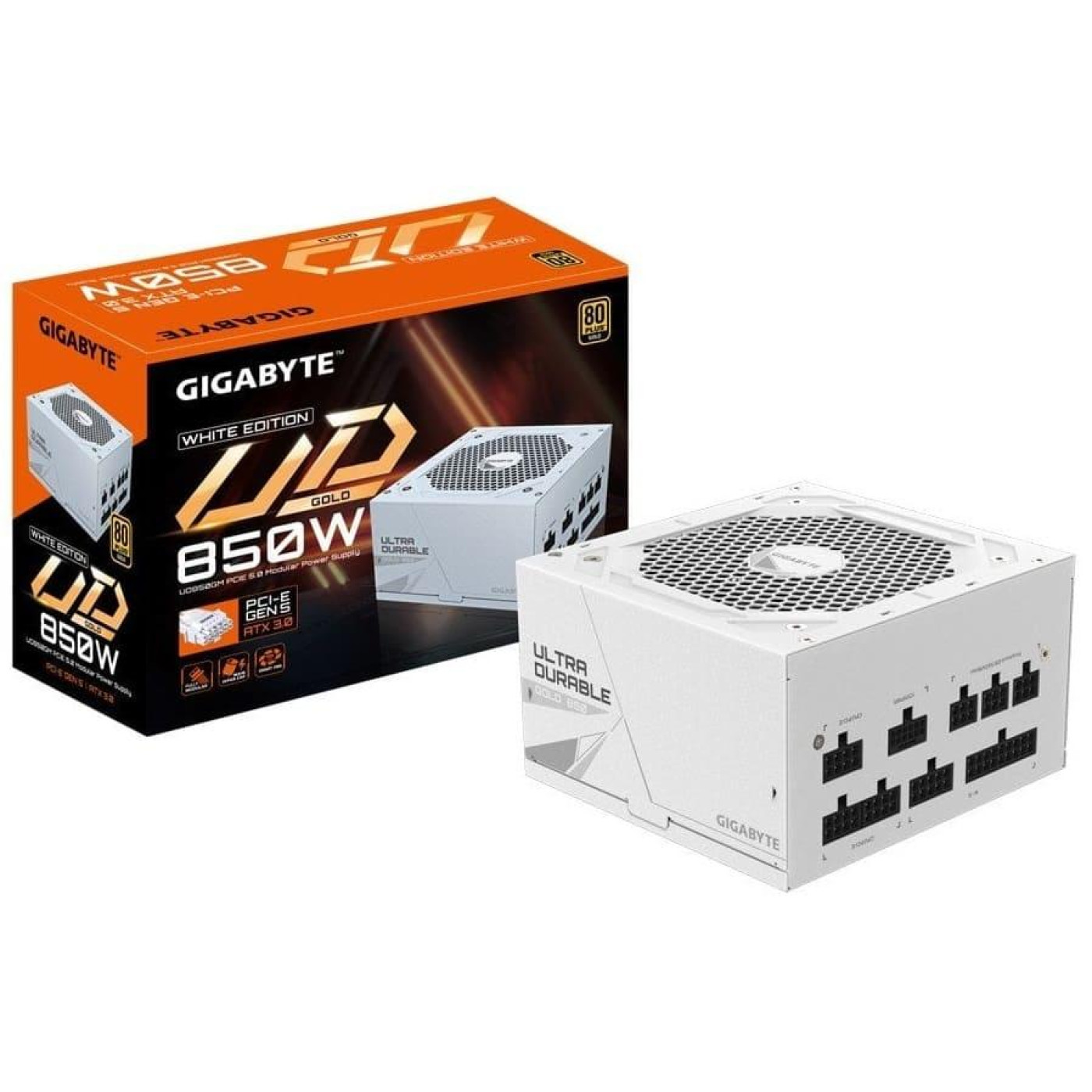 Блок живлення Gigabyte UD850GM PG5W 850W (GP-UD850GM-PG5W) White (GP-UD850GM PG5W)