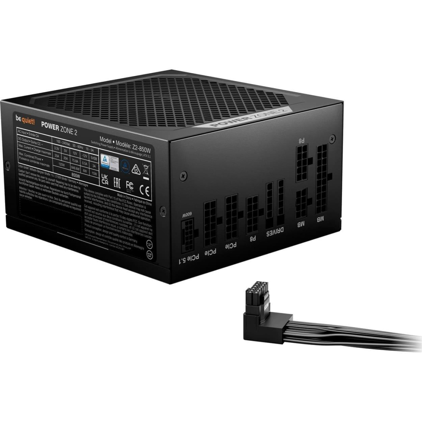 Блок живлення Be quiet! POWER ZONE 2 850W ATX 3.1 80+ Platinum (BP007EU)