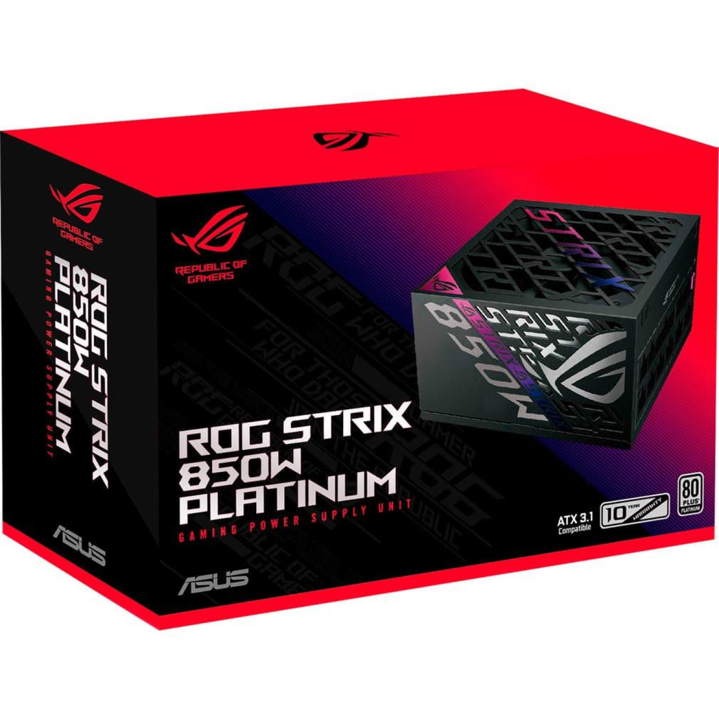 Блок питания ASUS ROG Strix 850W Platinum Black (90YE00W2-B0NA00)