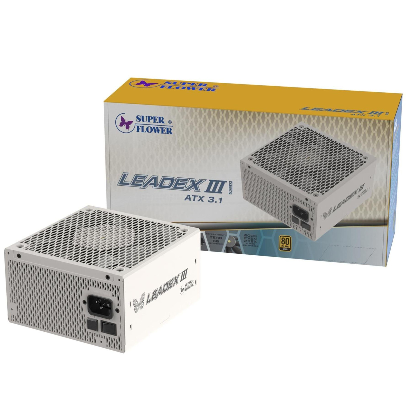 Блок питания Super Flower Leadex VII XG 1000W ATX 3.1 80+ Gold White (SF-1000F14XG WHITE)