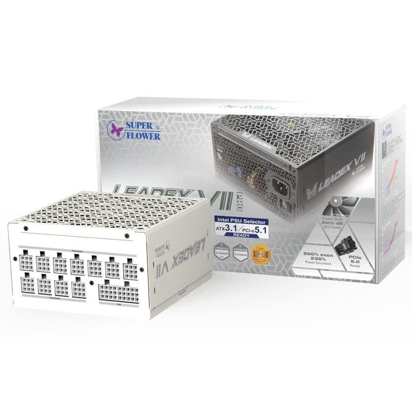 Блок питания Super Flower Leadex VII XP Pro 1000W ATX 3.1 80+ Platinum White (SF-1000F14XP WHITE)