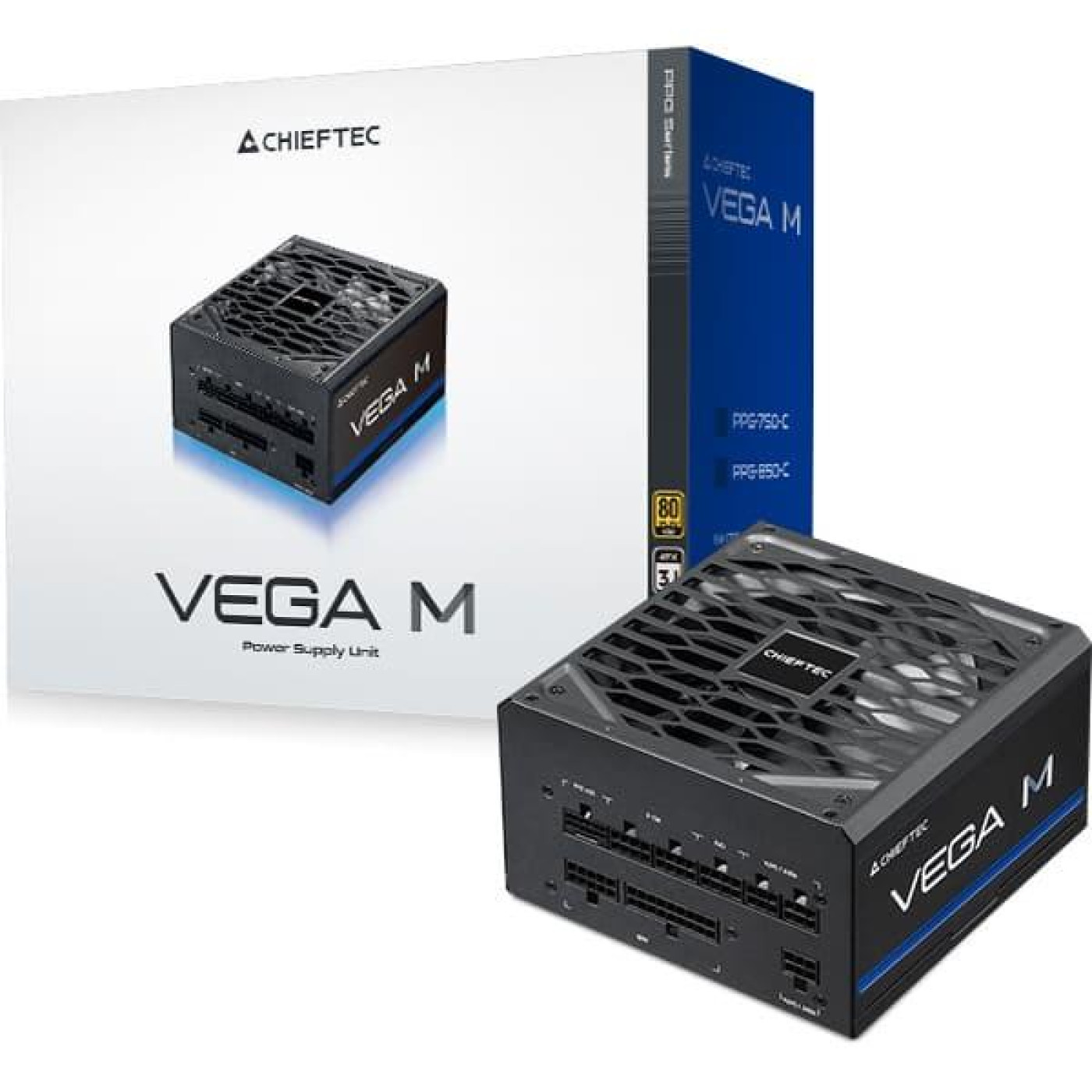 Блок живлення Chieftec 1000W Vega M ATX 3.1 80+ Gold (PPG-1000-C) Black