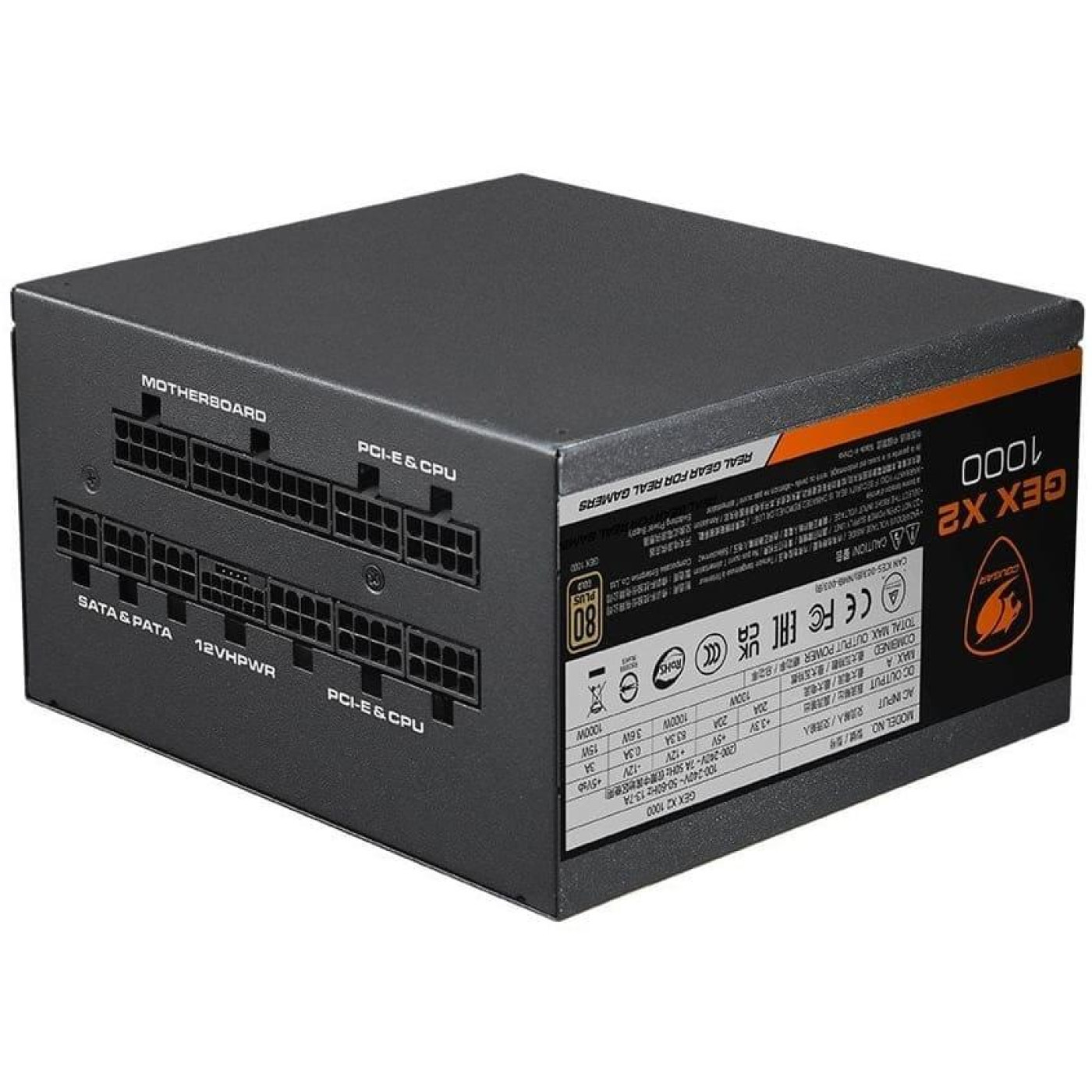 Блок живлення Cougar GEX X2 1000W 80+ Gold (GEX X2 1000)