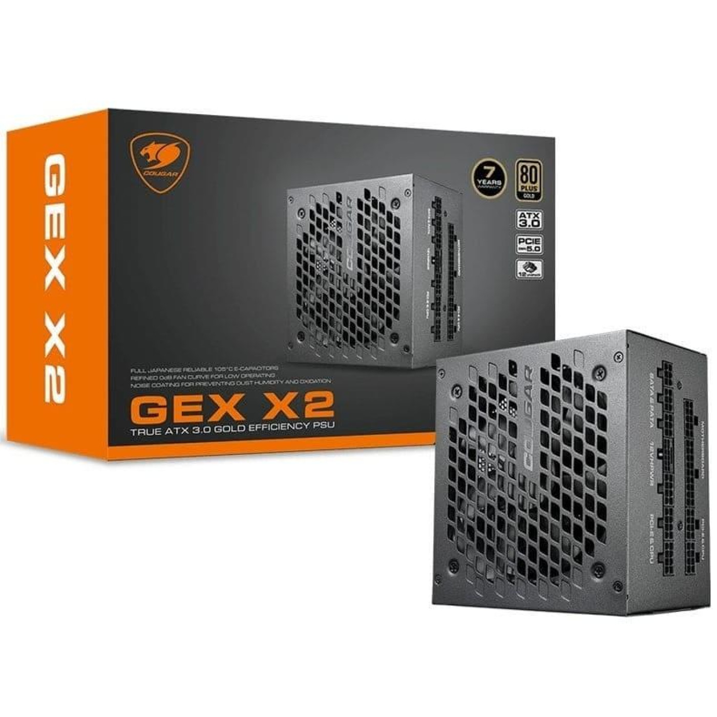 Блок живлення Cougar GEX X2 850W 80+ Gold (GEX X2 850) Black