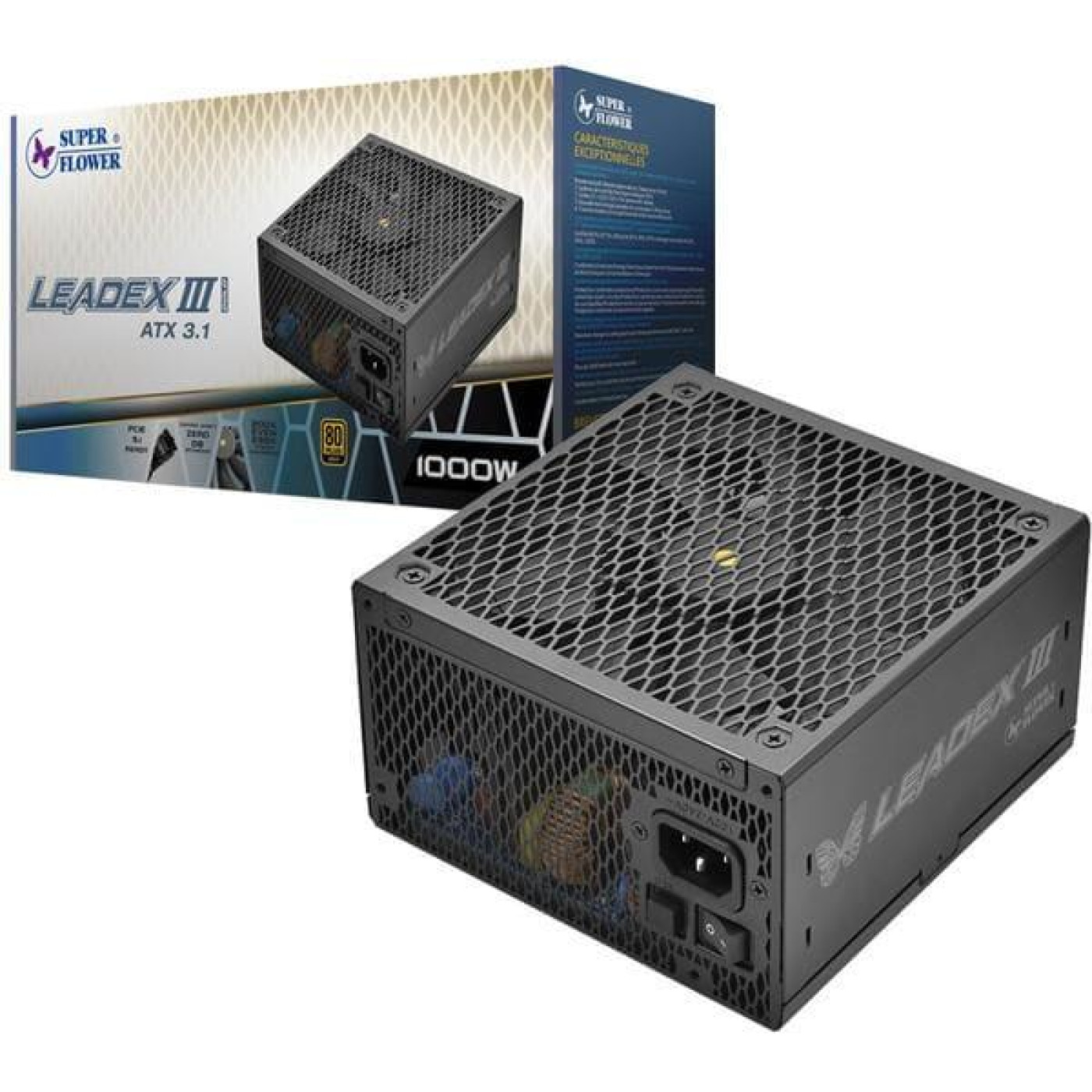 Блок питания Super Flower Leadex III 1300W ATX 3.1 80+ Gold Black (SF-1300F14GE)