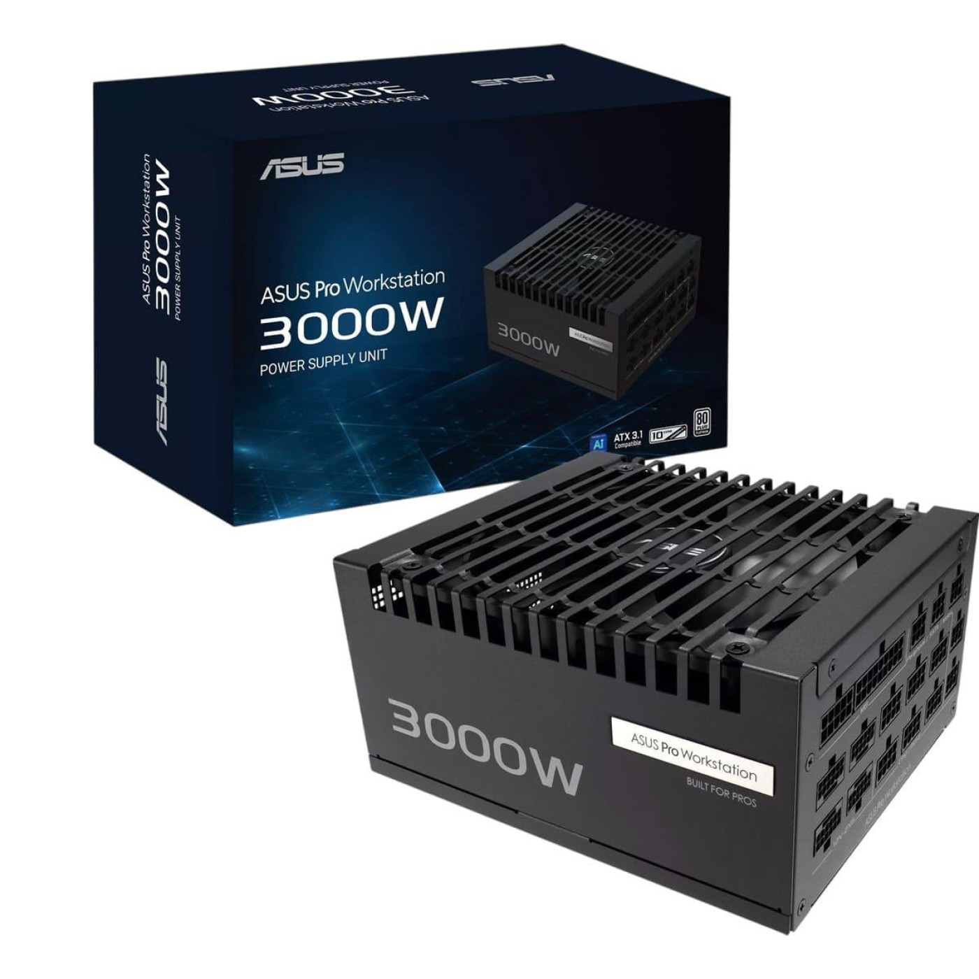 Блок живлення ASUS Pro WS 3000W Platinum 80+ Platinum (90YE00Z0-B0EA00)