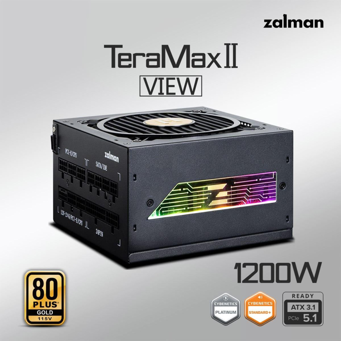 Блок питания Zalman TeraMax 2 View 1200W 80+ Gold (ZM1200-TMX2VIEW)