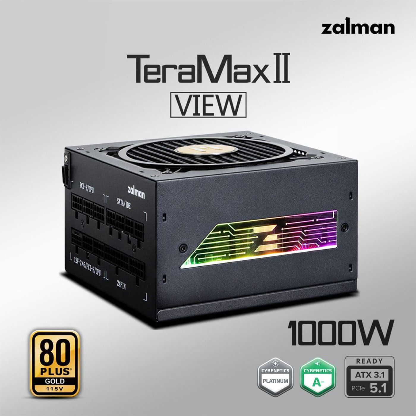 Блок питания Zalman TeraMax 2 View 1000W 80+ Gold (ZM1000-TMX2VIEW)