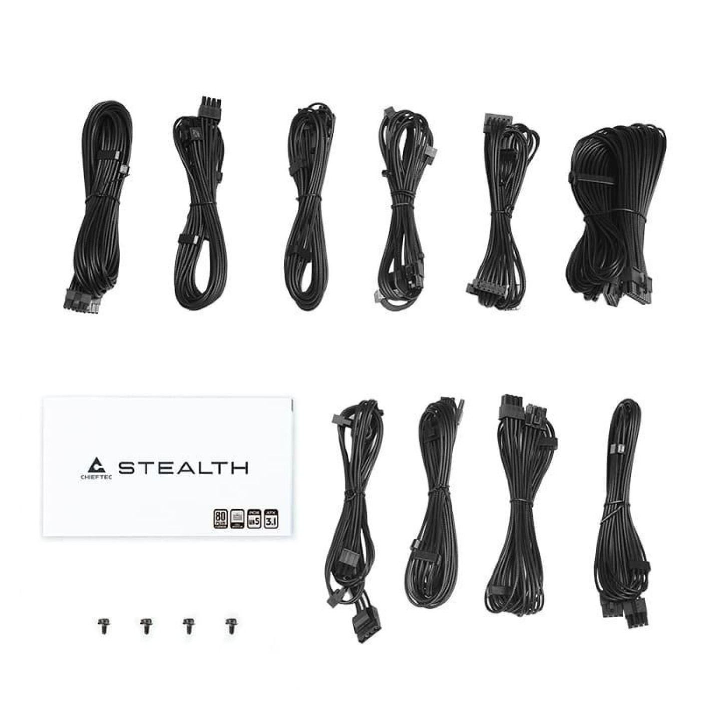 Блок живлення Chieftec Stealth 1000W ATX 3.1 80+ Platinum (SPX-1000-FC)