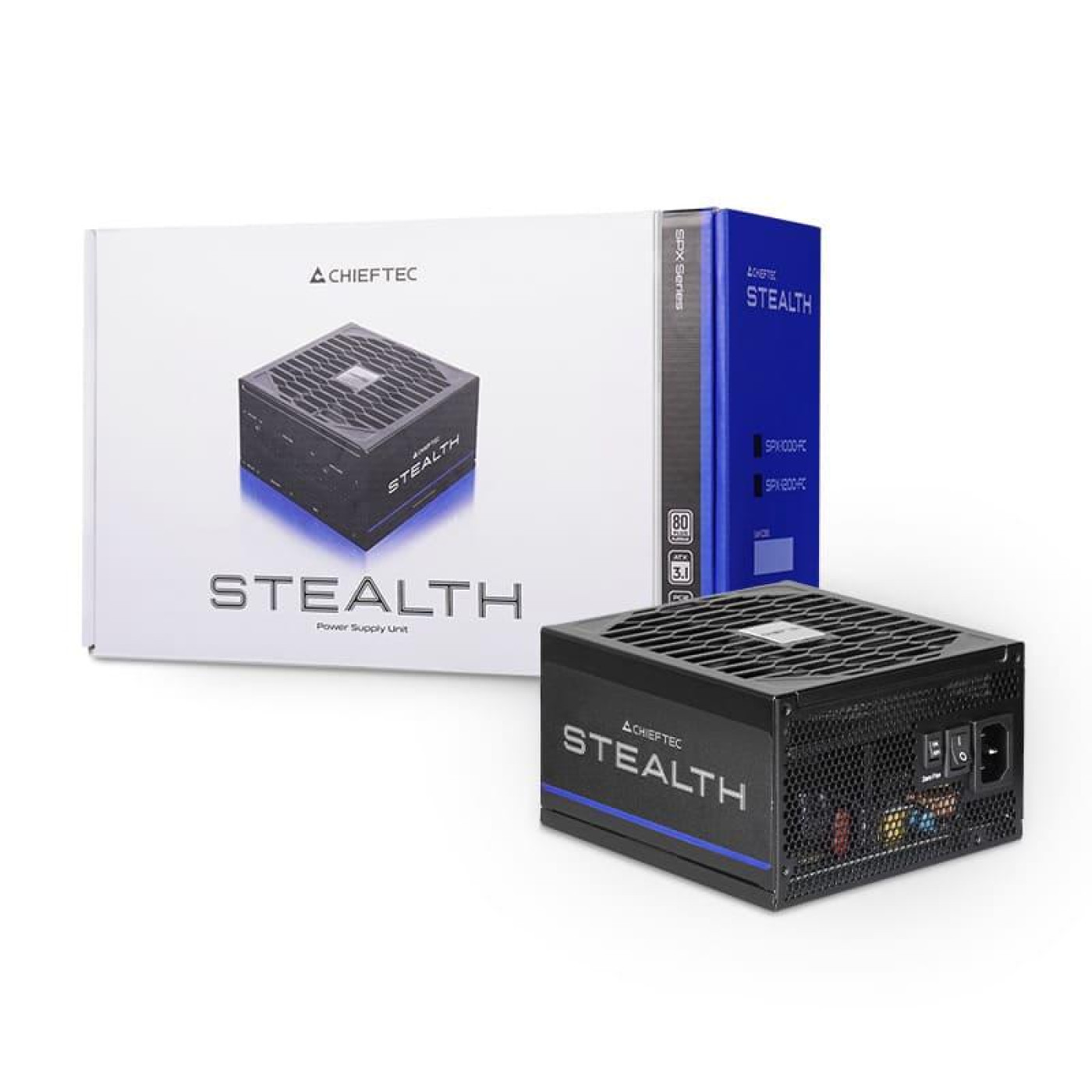 Блок живлення Chieftec Stealth 1000W ATX 3.1 80+ Platinum (SPX-1000-FC)