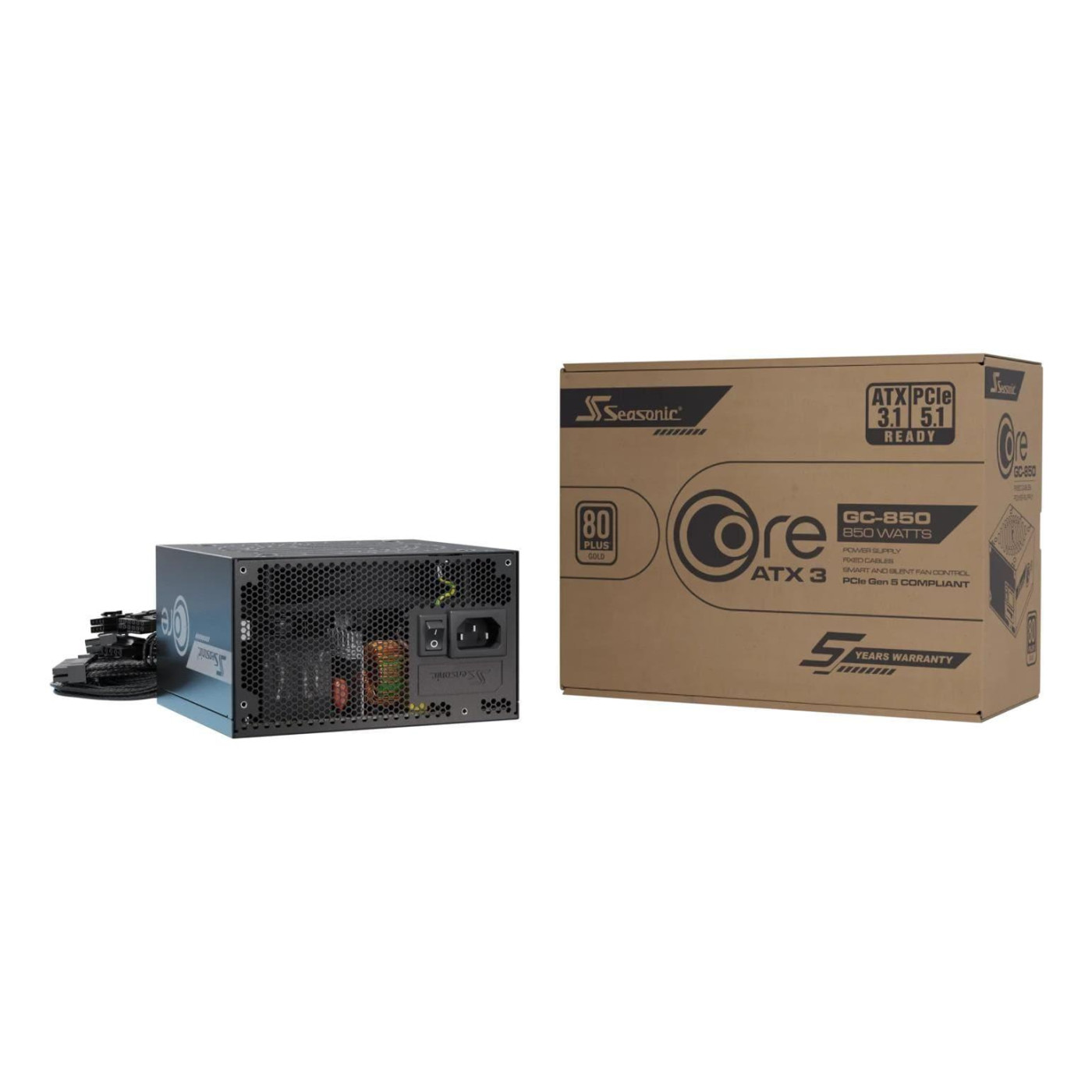 Блок питания Seasonic Core 850W ATX 3.1 80+ Gold (CORE GC-850 ATX31)