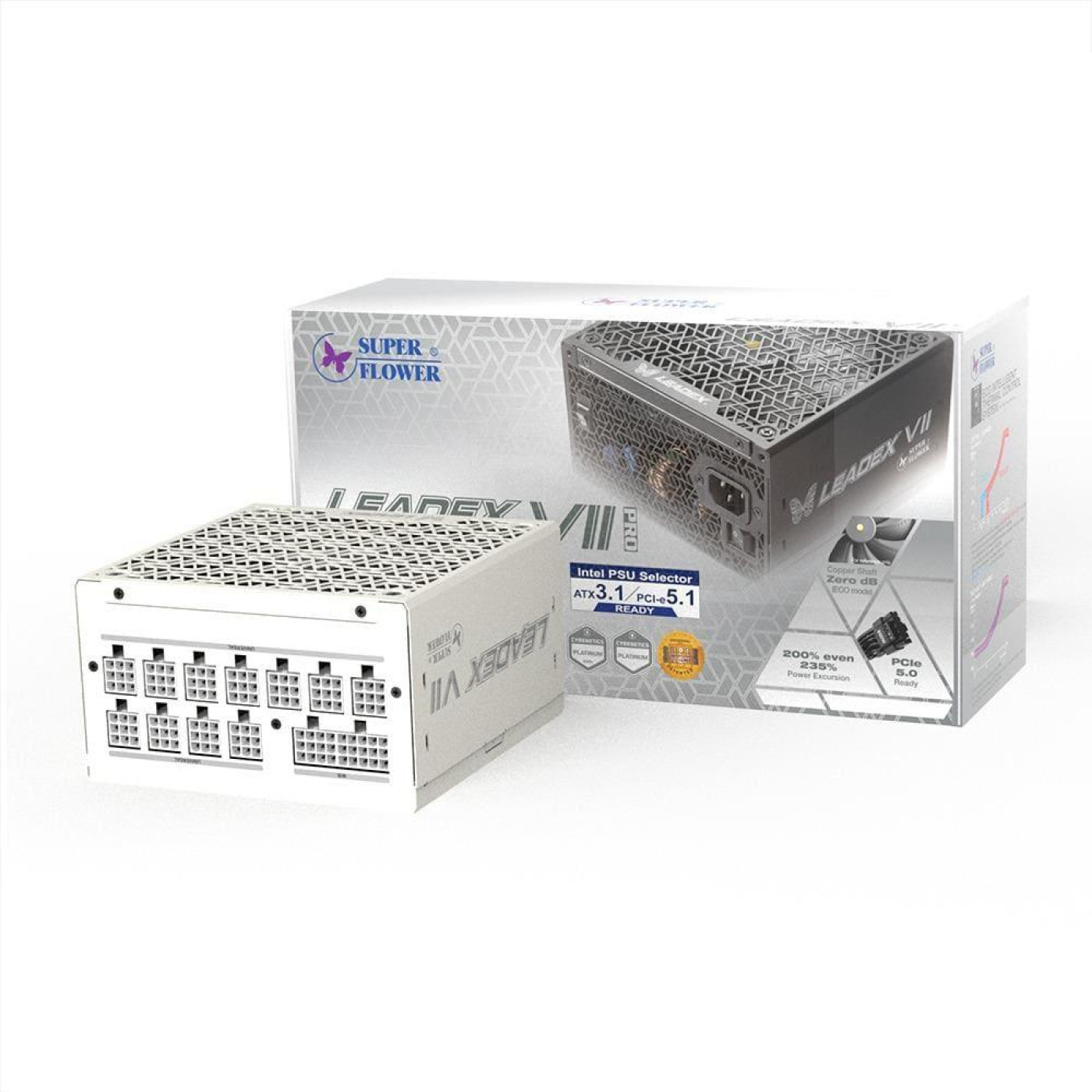 Блок питания Super Flower Leadex VII XP Pro 850W ATX 3.1 80+ Platinum White (SF-850F14XP WHITE)