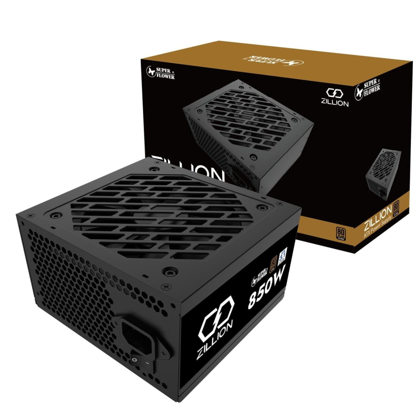 Блок питания Super Flower Zillion DB 850W ATX 3.1 80+ Bronze Black (SF-850Z12DB (DA))