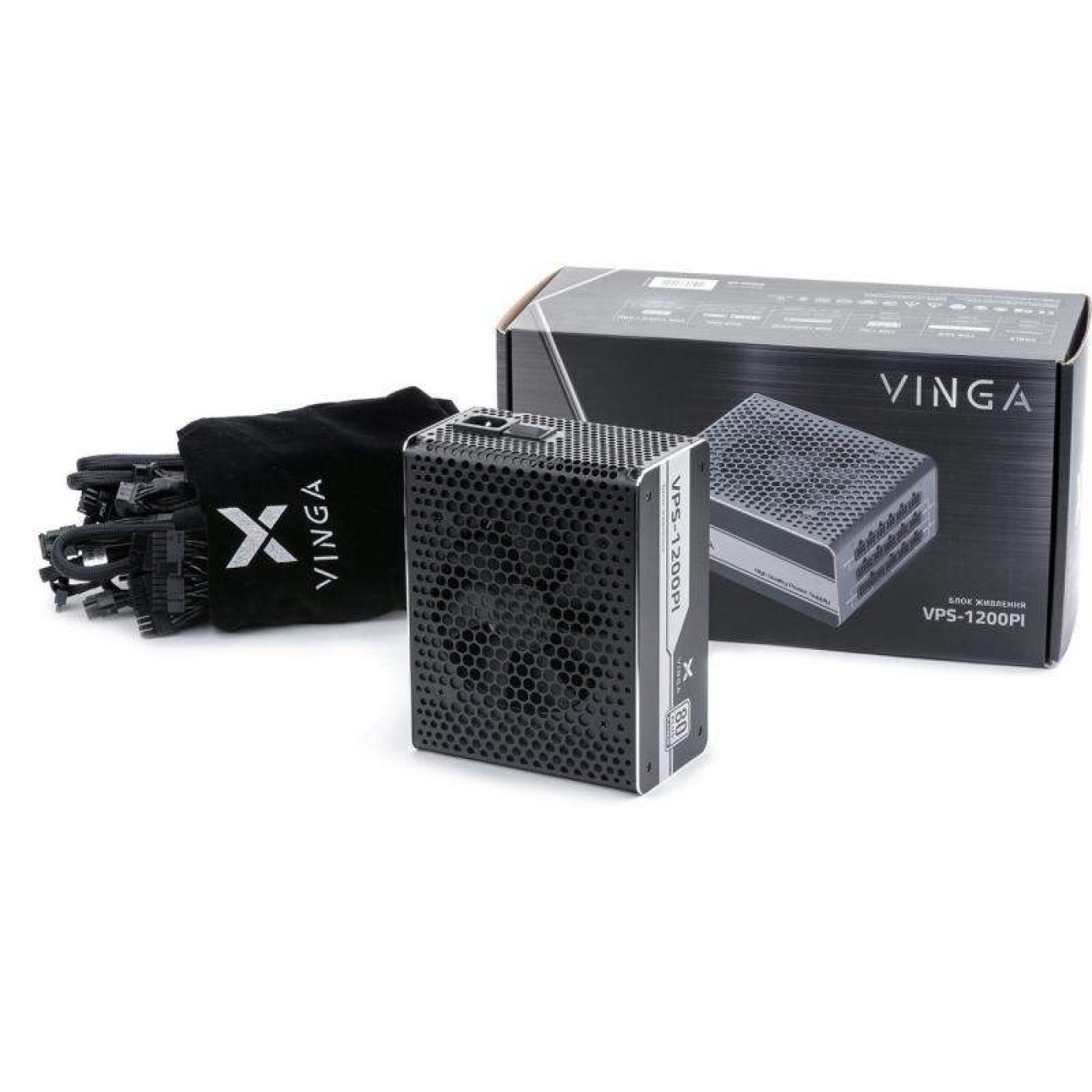 Блок питания Vinga 80 Plus Platinum 1200W (VPS-1200Pl) Б/у
