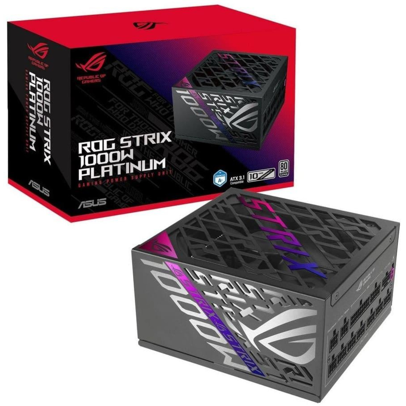 Блок живлення ASUS ROG STRIX 1000W ATX 3.1 80+ Platinum (90YE00W1-B0NA00)