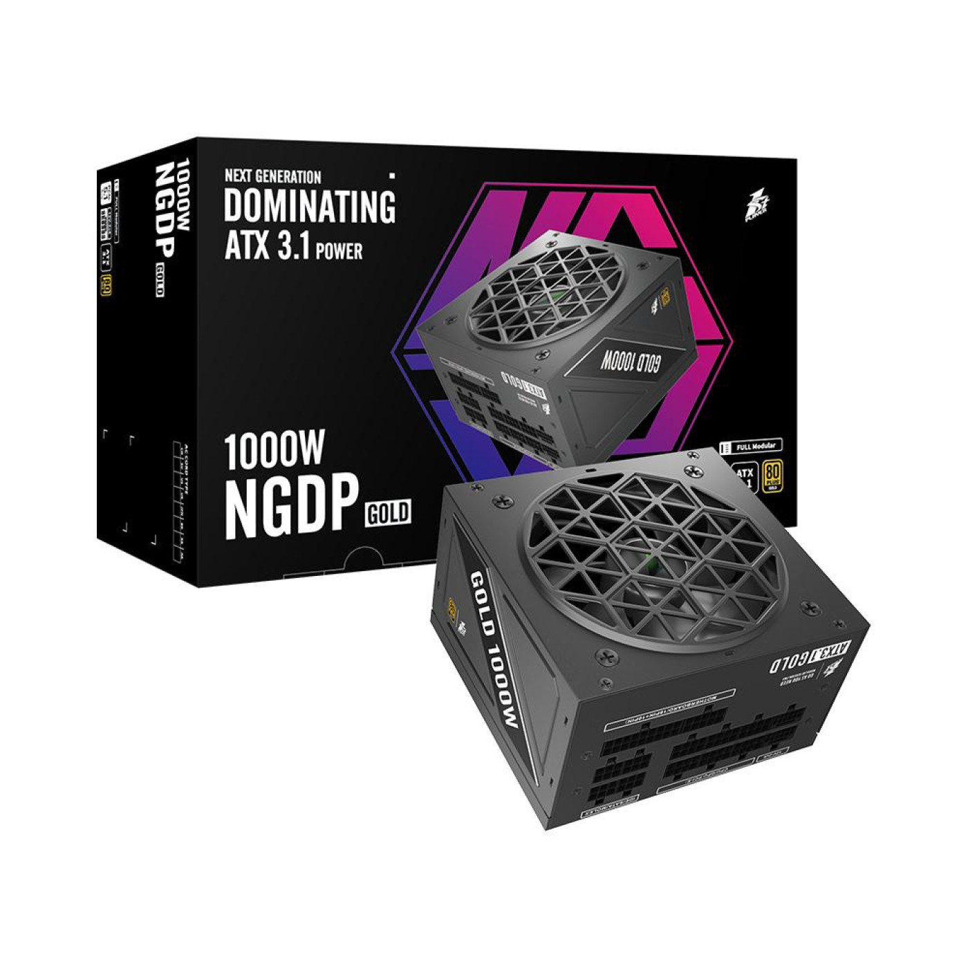 Блок живлення 1stPlayer HA-1000BA4 1000W ATX 3.1 80+ Gold (NGDP-GLD-1000-BK-EU) Black