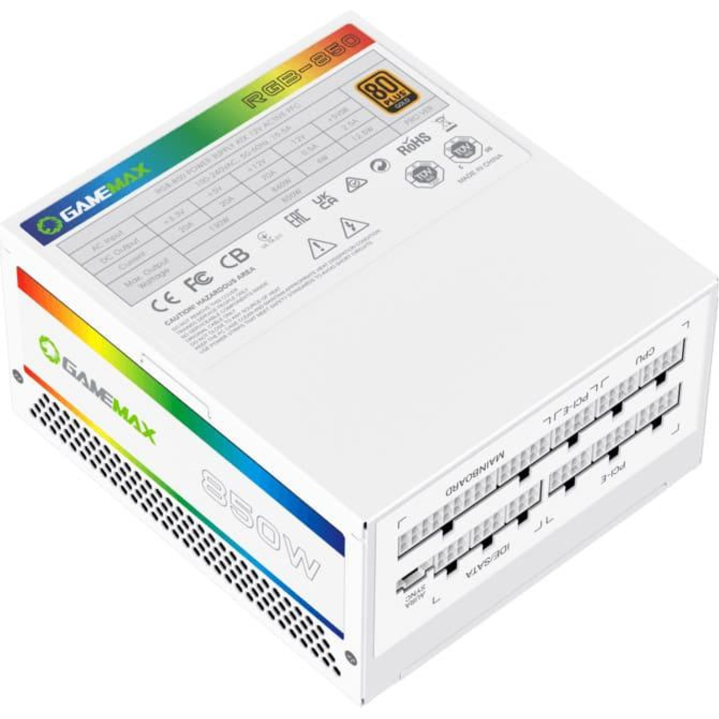 Блок живлення GameMax 850W 80 Gold (RGB850 PRO WH)