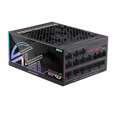 Блок живлення MSI MPG Ai1300TS PCIE5 80+ Titanium (MPG Ai1300TS PCIE5) Black