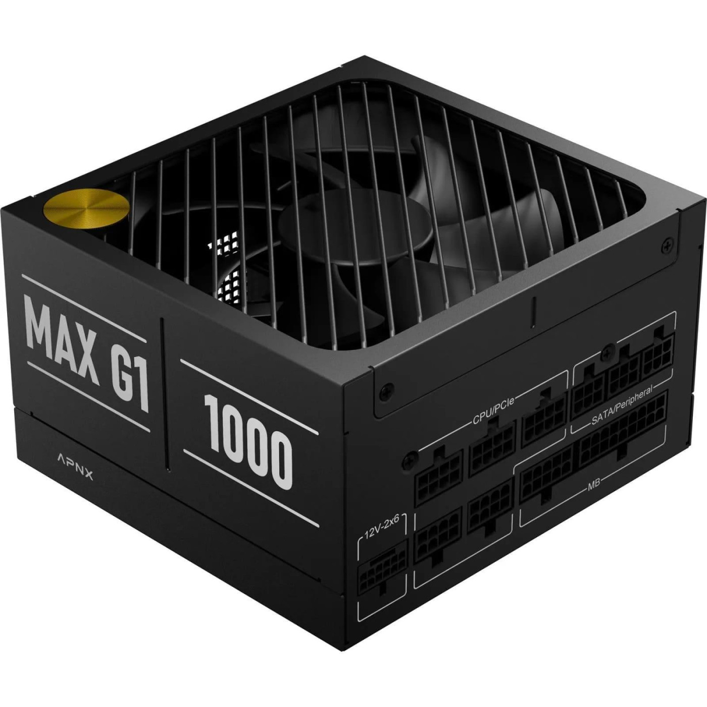 Блок живлення APNX MAX G1 1000W 80+ Gold (APPG-MXK0FEC.X1) Black