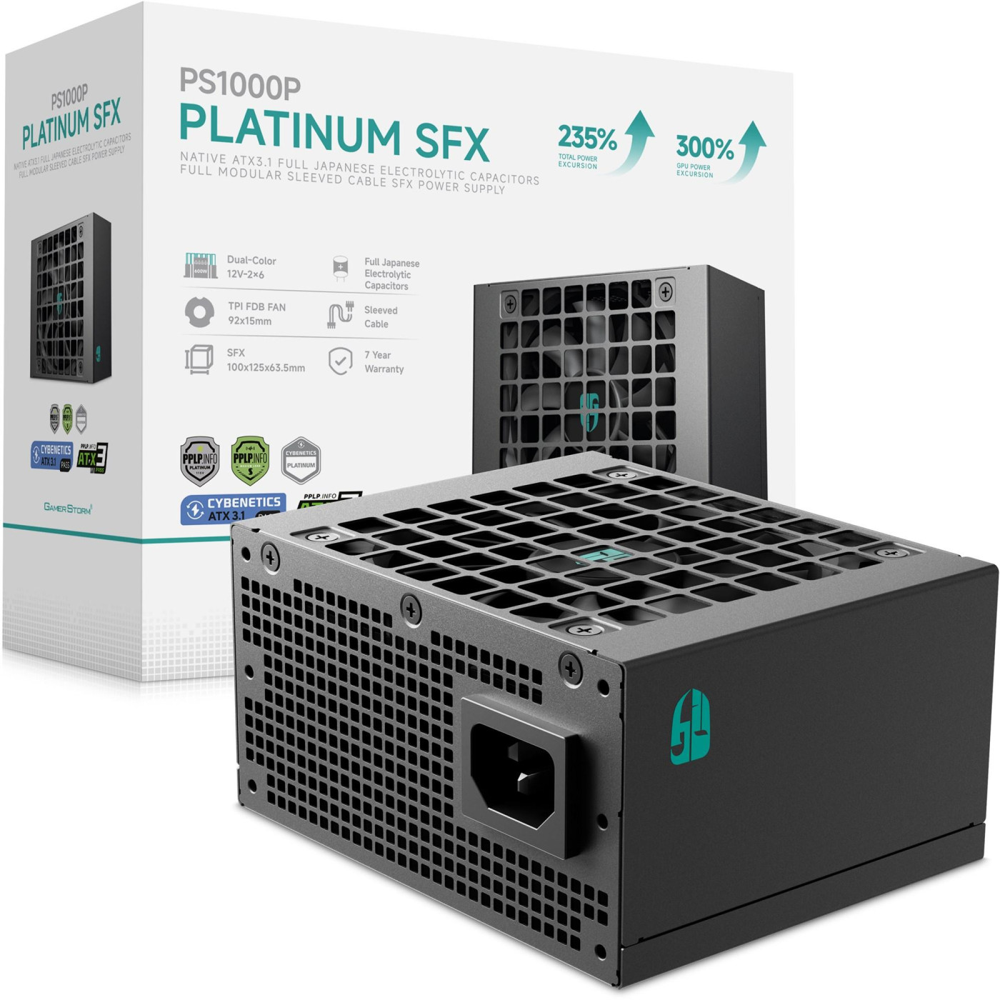 Блок живлення GamerStorm DeepCool PS1000P 1000W 80+ Platinum (R-PSA00P-FE0B-JGEU) Black