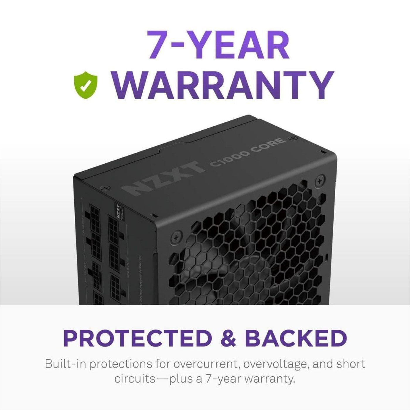 Блок живлення NZXT C1000W ATX 3.1 Black 80+ Gold (PA-0G3BB-EU)