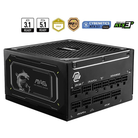 Блок живлення MSI MAG A1000GL PCIE5 II ATX 3.1 80+ Gold (MAG A1000GL PCIE5 II)