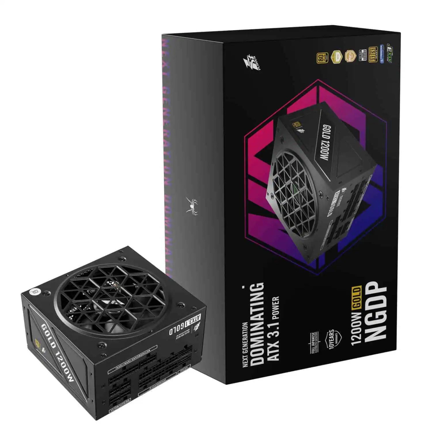 Блок живлення 1stPlayer HA-1200BA4 1200W 80+ Gold (NGDP-GLD-1200-BK-EU) Black