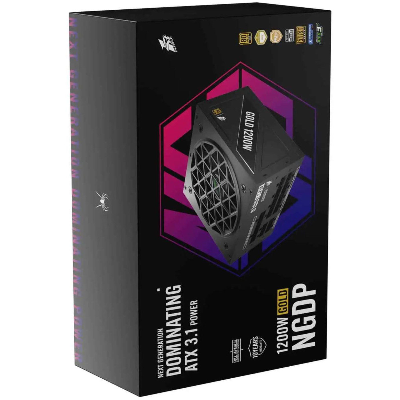 Блок живлення 1stPlayer HA-1200BA4 1200W 80+ Gold (NGDP-GLD-1200-BK-EU) Black