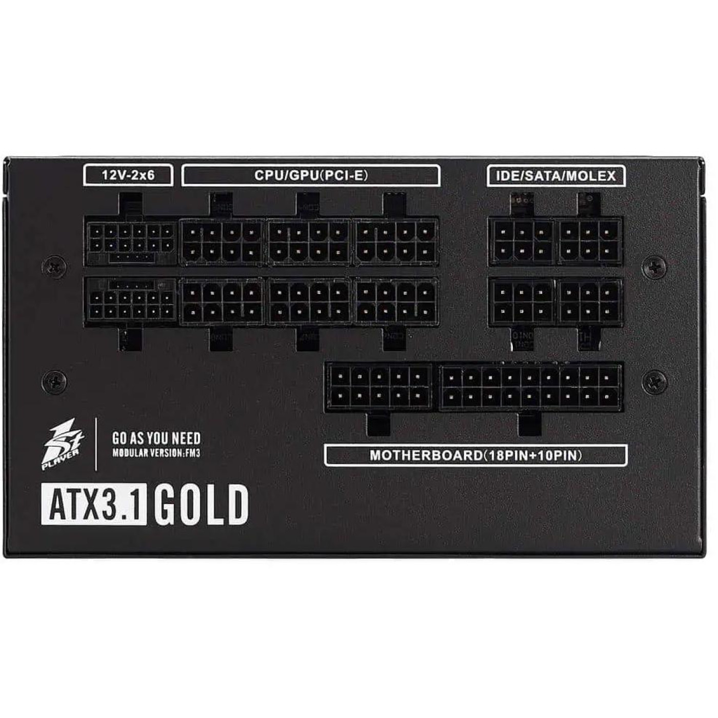 Блок живлення 1stPlayer HA-1200BA4 1200W 80+ Gold (NGDP-GLD-1200-BK-EU) Black