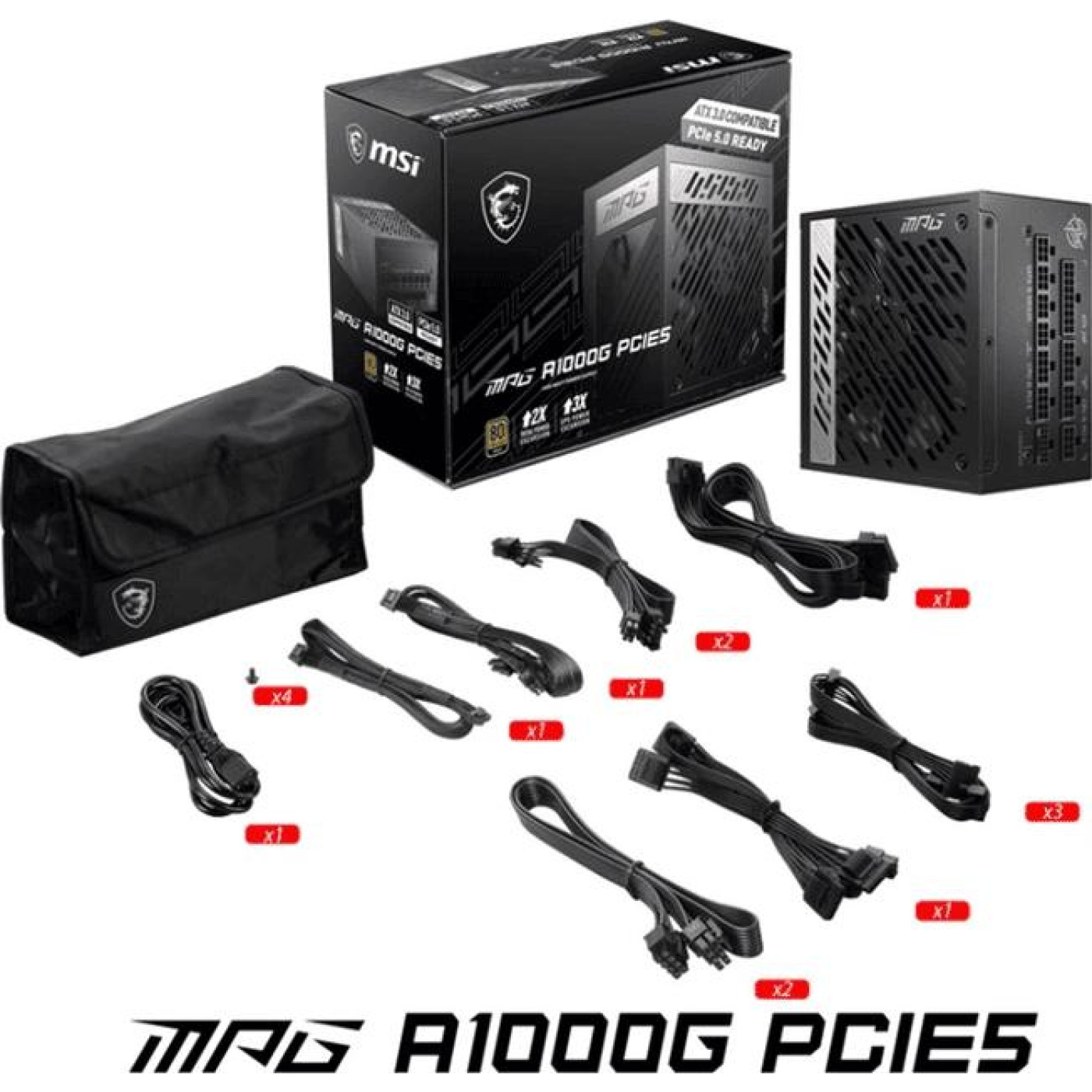 Блок живлення MSI MPG A1000G PCIE5 (MPG A1000G PCIE5) Б/в,U1