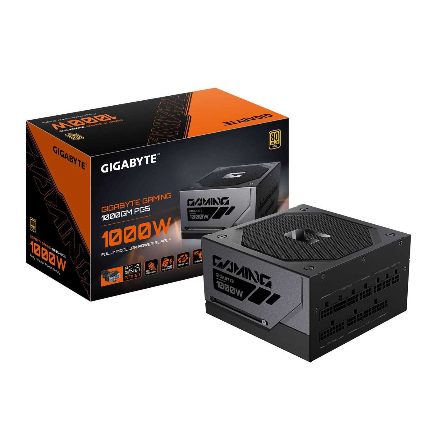 Блок питания GIGABYTE Gaming 1000GM 80+ Gold (GP-GME1000GM PG5) Black