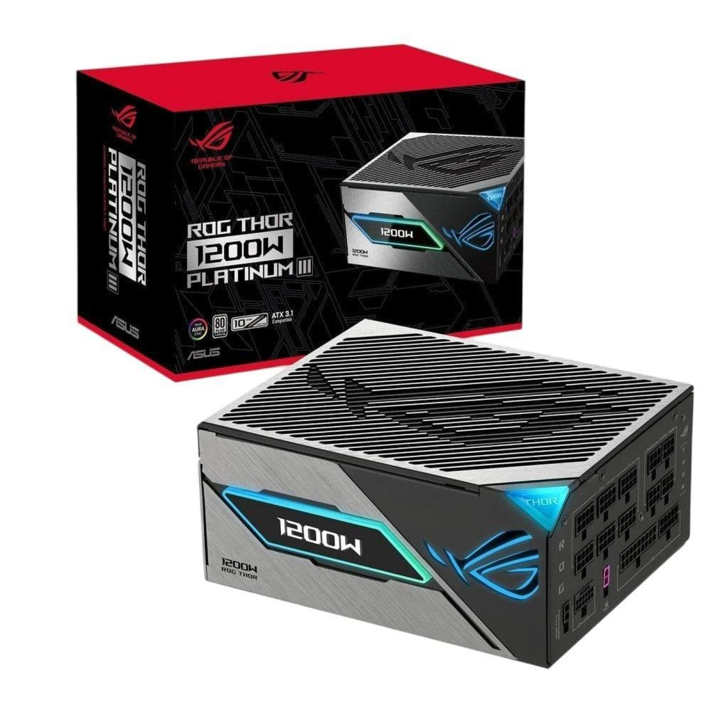 Блок живлення ASUS ROG THOR 1200W 80+ Platinum (ROG-THOR-1200P3-GAMING) (90YE00V2-B0NA00)