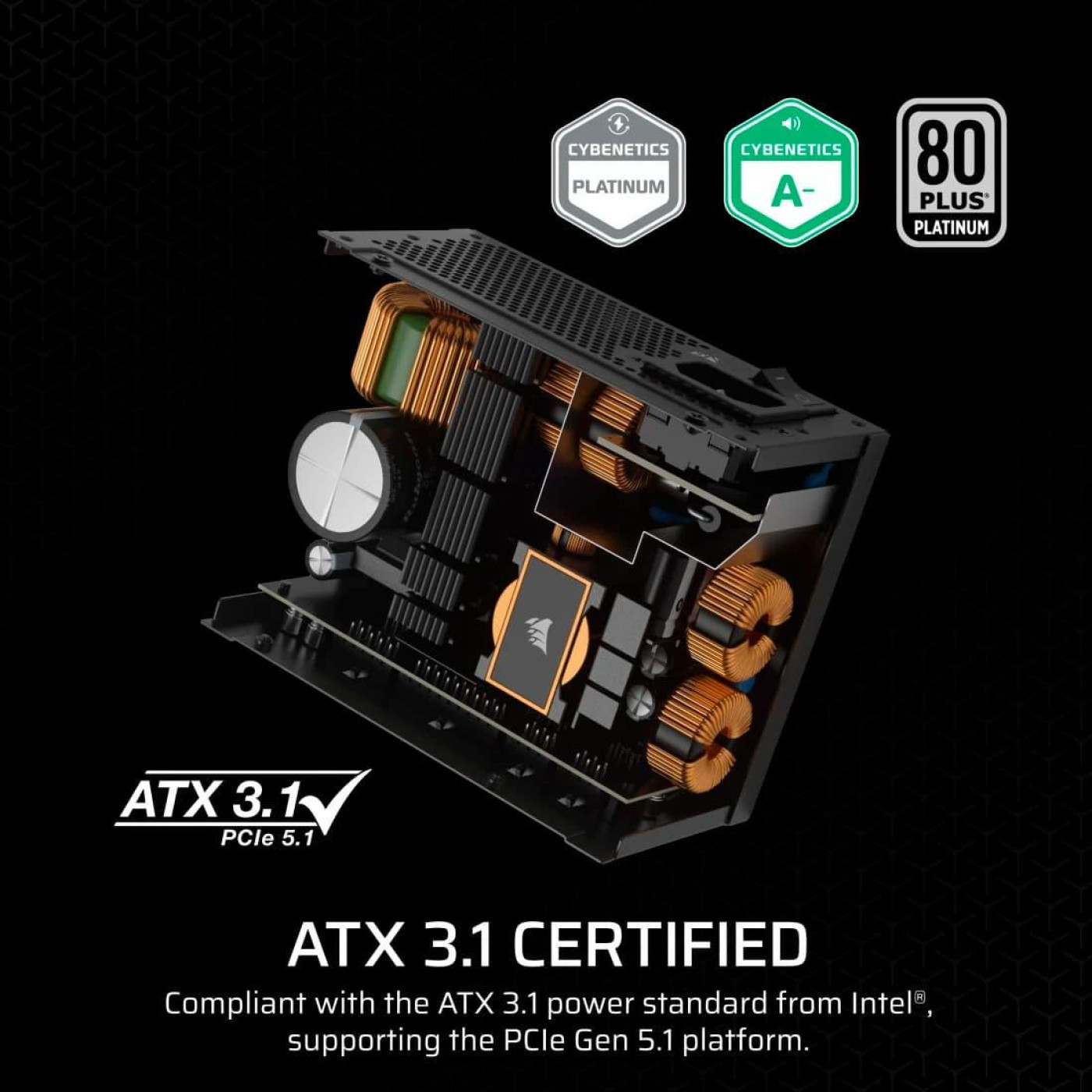 Блок живлення Corsair SF850 850W 80+ Platinum (CP-9020256-EU) Black