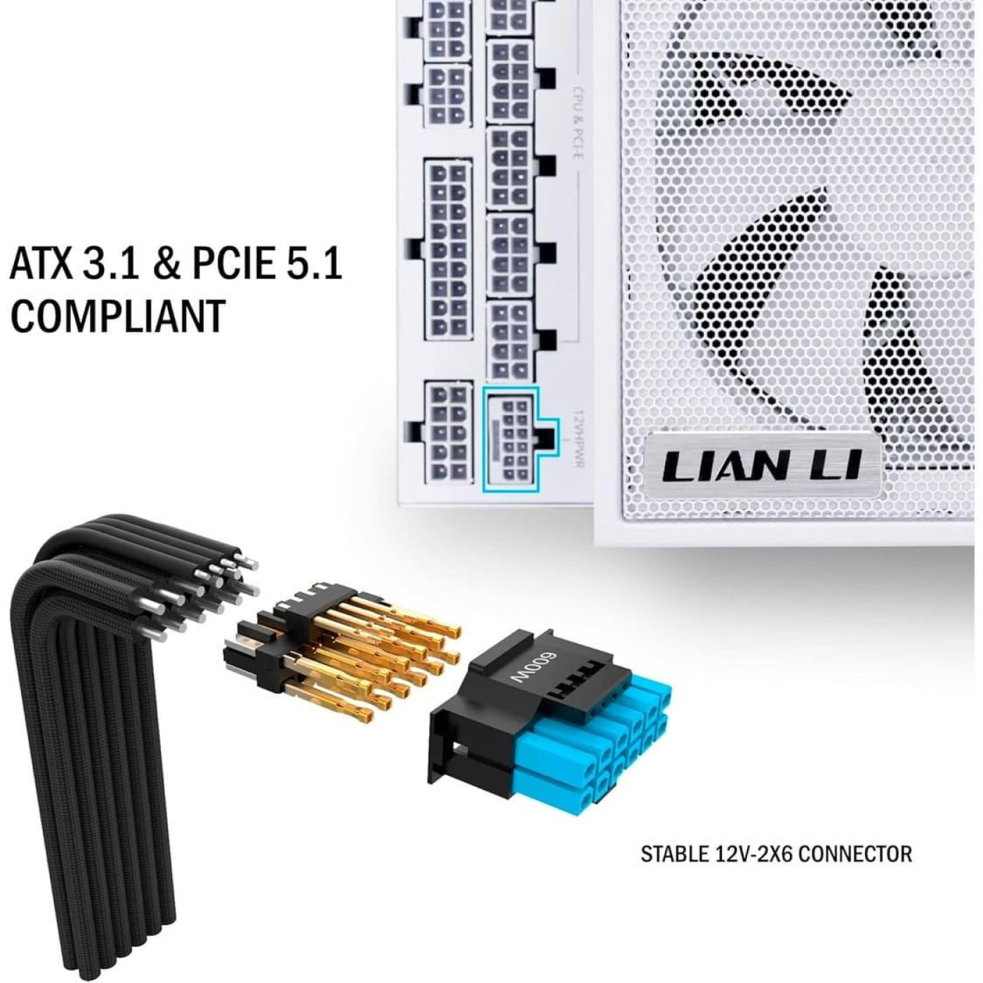 Блок живлення Lian Li Edge 1300W 80+ Platinum (G9P.EG1300.WE00.EU) White