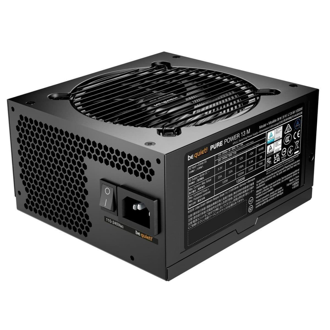 Блок живлення Be quiet! PURE POWER 13 M 1200W 80+ Gold (BP029EU) Black