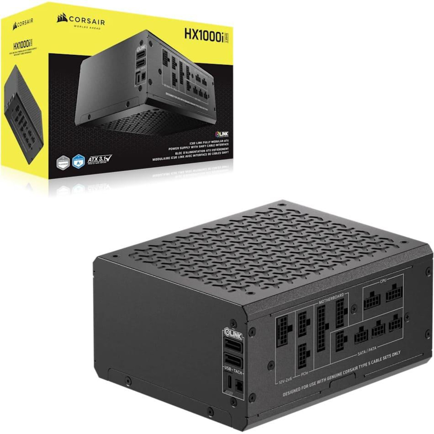 Блок живлення Corsair HX1000i 1000W 80+ Platinum (CP-9020265-EU)