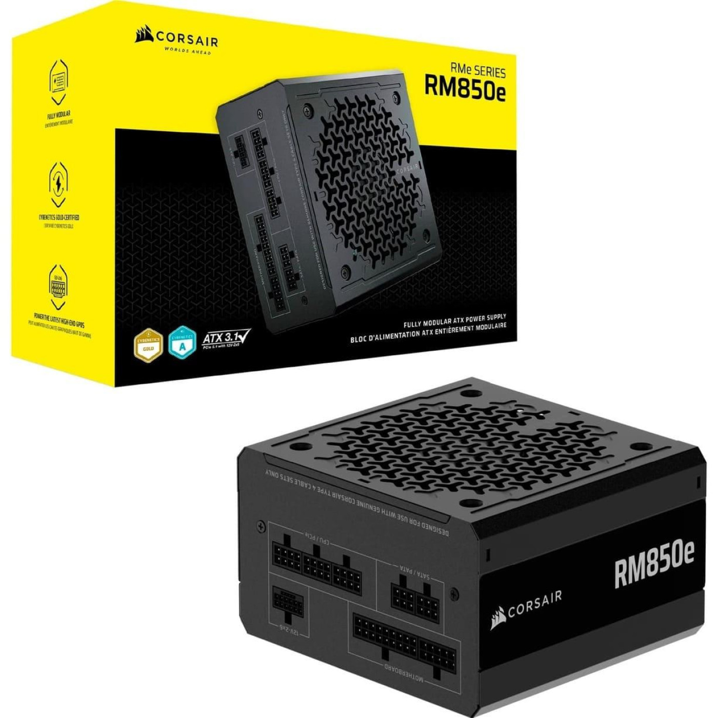Блок живлення Corsair RM850e 850W 80+ Gold (CP-9020296-EU) Black