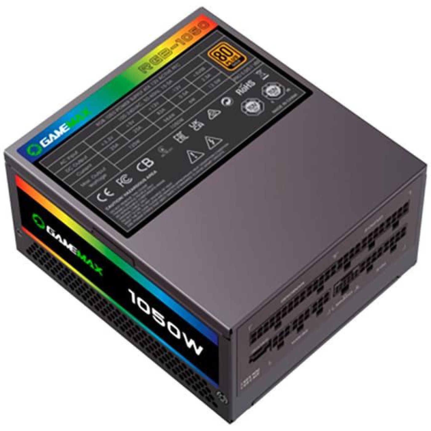 Блок живлення GameMax 1050W RGB1050 PRO (ATX3.03.1 PCIe5.0 (RGB1050 PRO (ATX3.03.1 PCIe5.0)