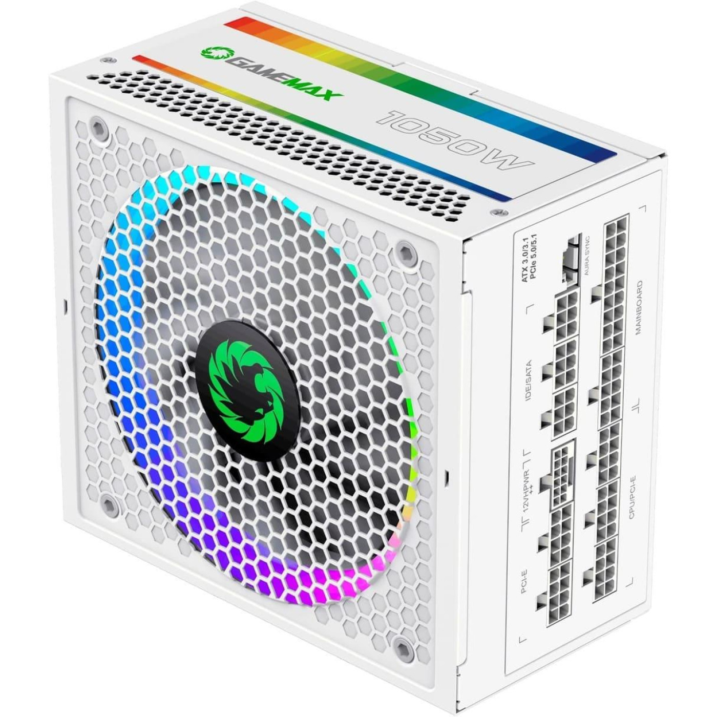 Блок живлення GameMax 1050W RGB1050 PRO WH (ATX3.0/3.1 PCI (RGB1050 PRO WH (ATX3.0/3.1 PCI)