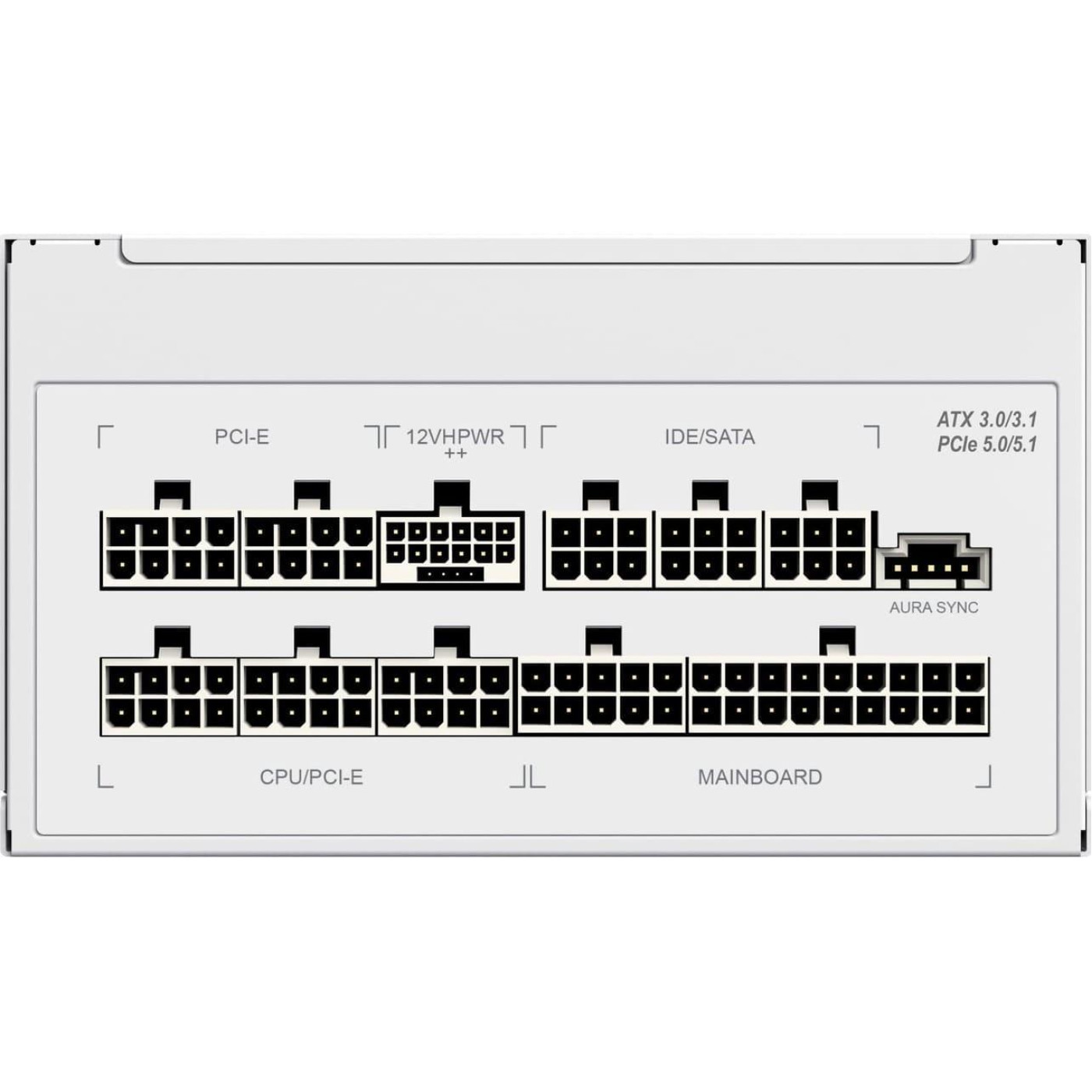 Блок живлення GameMax 1050W RGB1050 PRO WH (ATX3.0/3.1 PCI (RGB1050 PRO WH (ATX3.0/3.1 PCI)