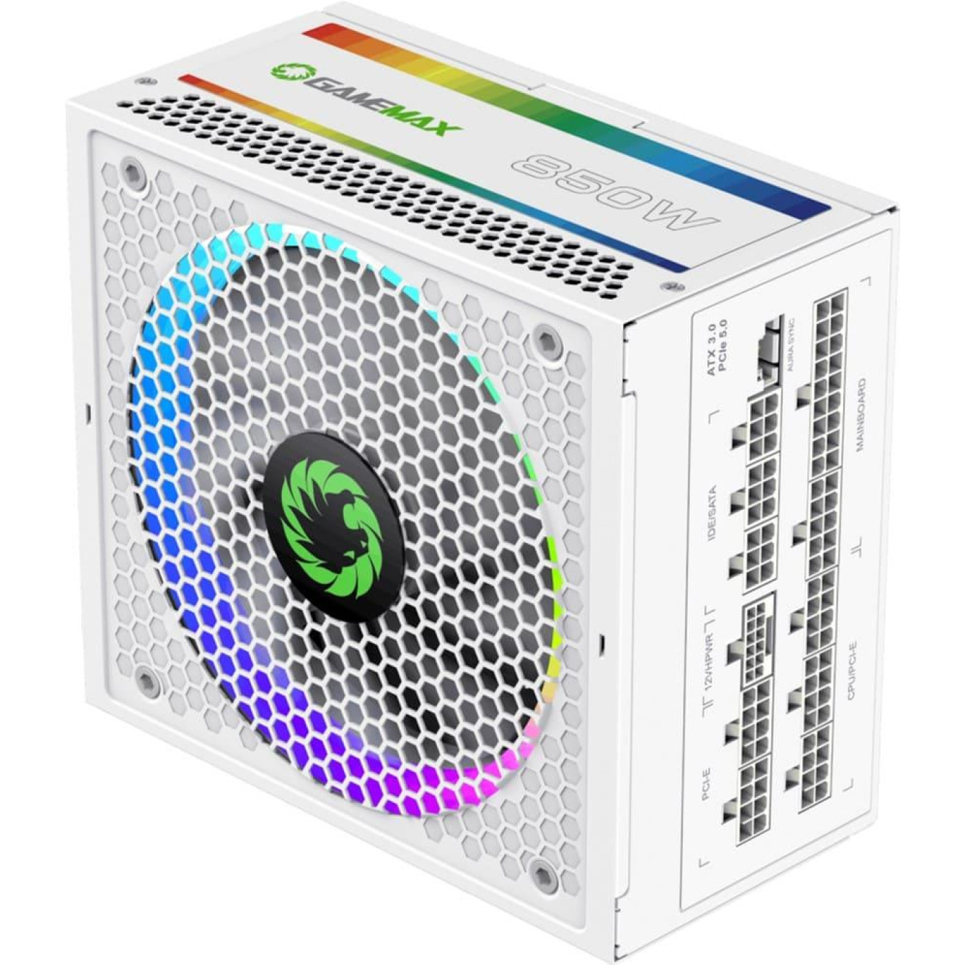 Блок живлення GameMax RGB 850 PRO 850W 80+ Gold White (RGB 850 PRO WH)