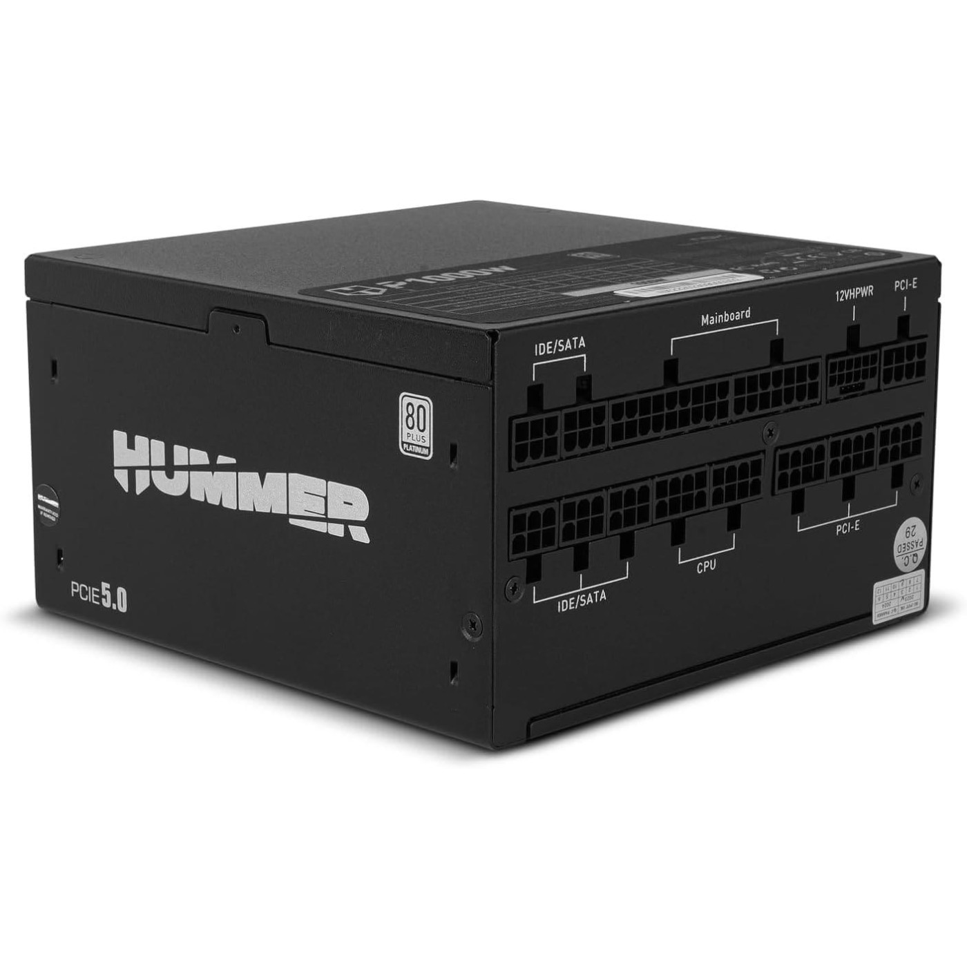 Блок живлення NOX Hummer P 1000W 80 Plus Platinum ATX 3.0/PCI-e 5.0 (NXHUMMERP1000W) Б/в