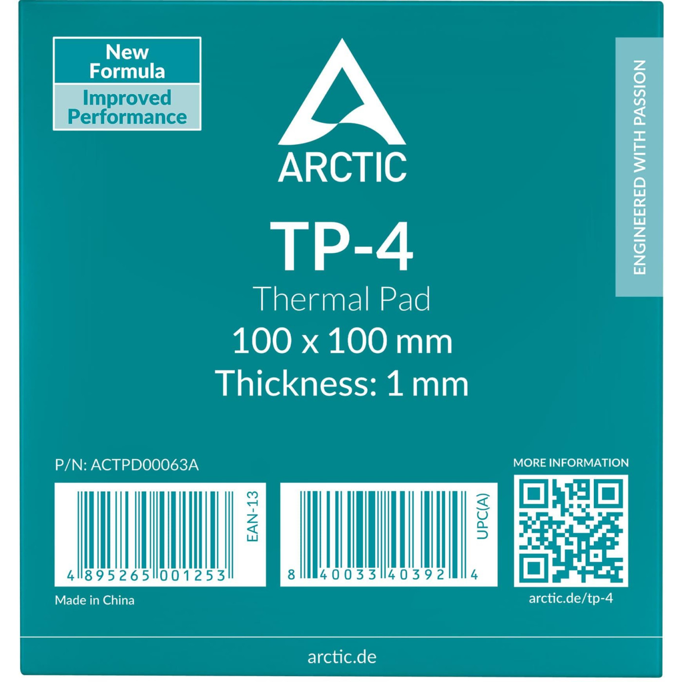 Термоинтерфейс Arctic Thermal Pad TP-4 100x100x1mm ACTPD00063A