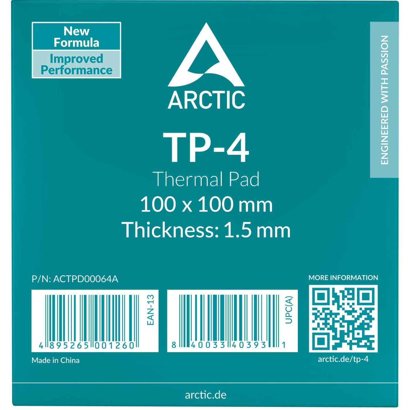 Термоинтерфейс Arctic Thermal Pad TP-4 100x100x1.5mm ACTPD00064A