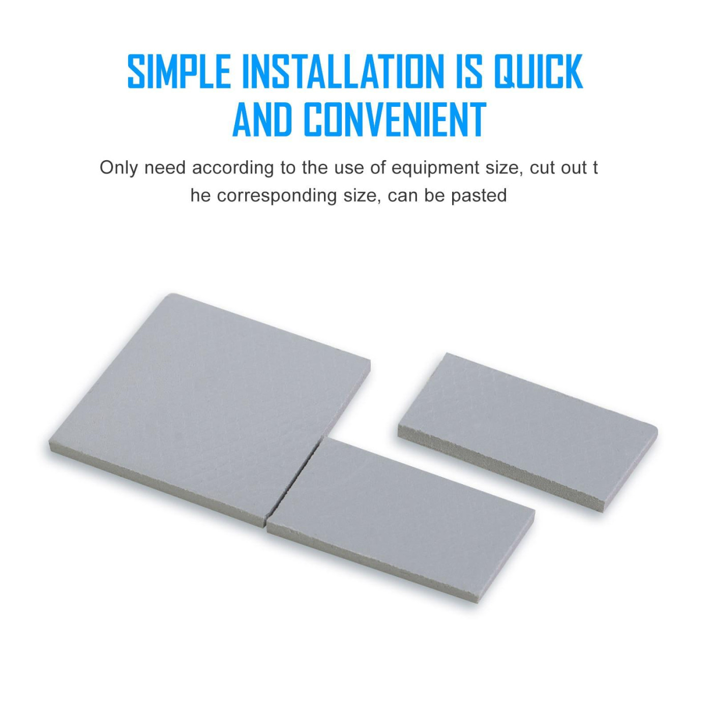 Термопрокладка Zezzio Heat Dissipation Thermal Pad 12.8 W/mK 85х45x0.5 мм