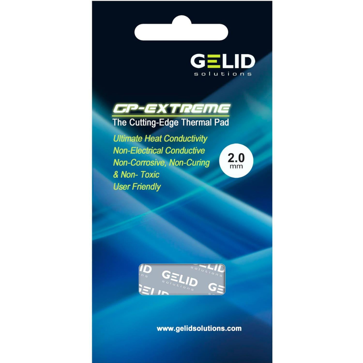 Термоінтерфейс Evolution Gelid Solutions GP-Extreme 80x40x2.0 mm TP-GP01-D