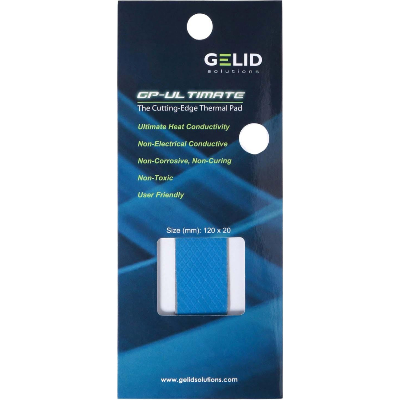 Термоінтерфейс Gelid Solutions GP-Ultimate 120x20x0.5 mm TP-GP04-R-A
