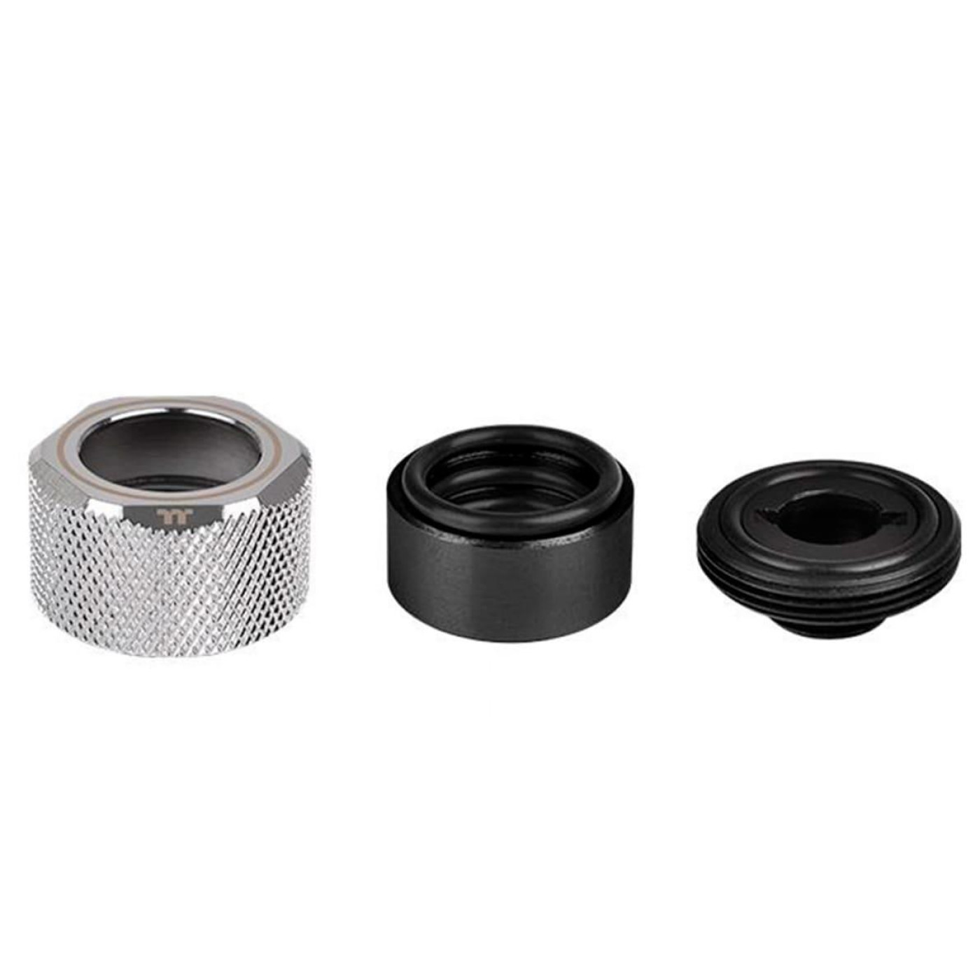 Фитинг Thermaltake Pacific C-Pro G1/4 PETG 16mm OD Compression - Chrome/DIY LCS (CL-W213-CU00SL-A)
