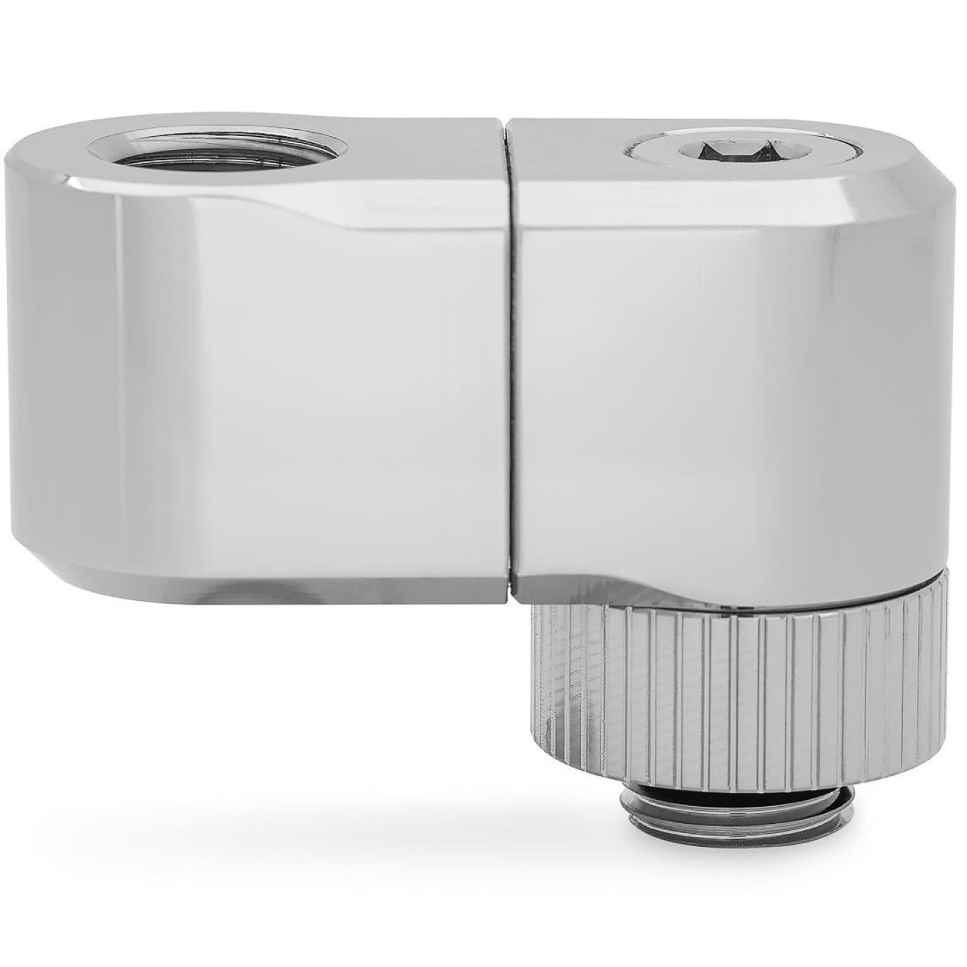 Фитинг для СВО Ekwb EK-Quantum Torque Double Rotary Offset 28 - Nickel (3831109893456)